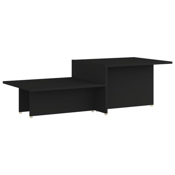 vidaXL Coffee Table Black 111.5x50x33 cm Engineered Wood