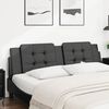 vidaXL Headboard Cushion "Zadar" Black 180 cm Faux Leather