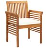vidaXL 5 Piece Outdoor Dining Set with Cushions Solid Wood Acacia