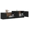 vidaXL TV Cabinet Black 158.5x36x45 cm Engineered Wood