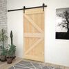 vidaXL Door NARVIK Natural 80 x 210 cm Solid Pine Wood