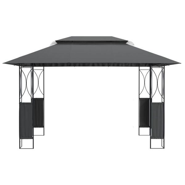 vidaXL Gazebo with Roof Anthracite 400x300x270 cm Steel