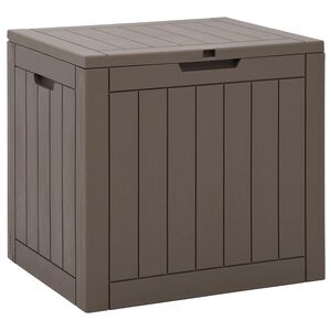 vidaXL Garden Storage Box Grey 55,5x43x53 cm Polypropylene