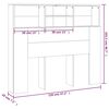 vidaXL Headboard Cabinet Sonoma Oak 120x19x103.5 cm