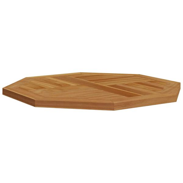 vidaXL Table Top 60x60x2.5 cm Octagonal Solid Wood Teak