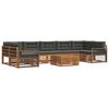 vidaXL Outdoor Sofa Set 8 pcs Natural and Anthracite