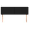 vidaXL Headboards Black 144x5x78/88 cm Fabric
