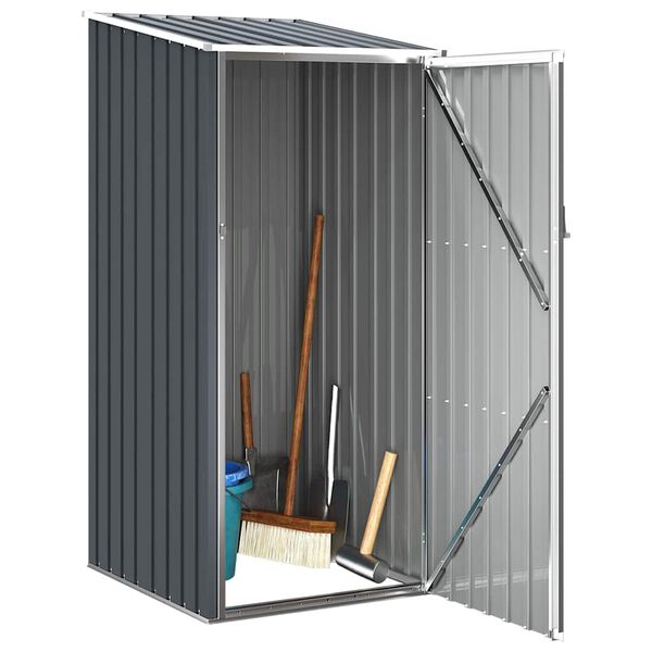 vidaXL Garden Shed Anthracite 87x98x159 cm Galvanised Steel