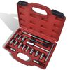 vidaXL 17 pcs Diesel Injector Seat Cutter Set