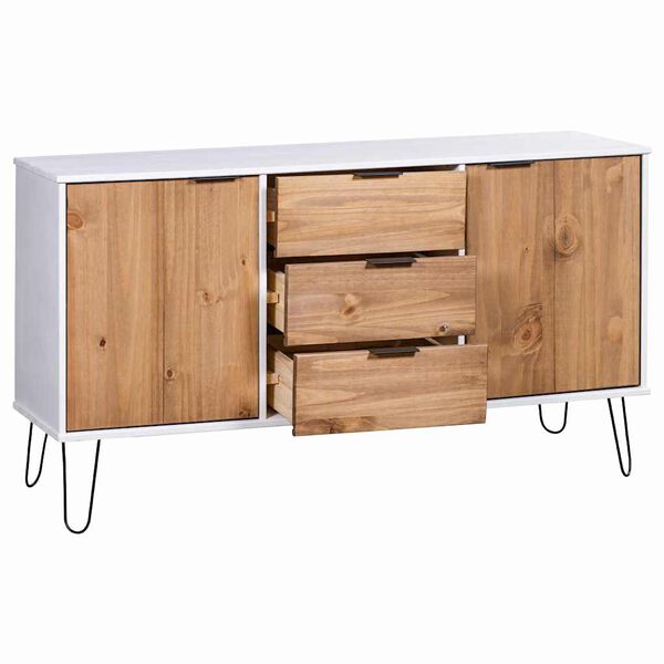 vidaXL Sideboard New York 130.6 x 43 x 73.6 cm Solid pine wood