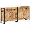 vidaXL Sideboard | Natural wood tones with a black frame