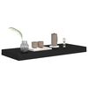 vidaXL Floating Wall Shelves 4 pcs Black 60x23.5x3.8 cm MDF