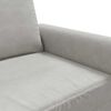 vidaXL 2-Seater Sofa Light Grey 120 cm Velvet