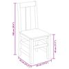 vidaXL Dining Chairs 4 pcs Solid Wood