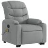 vidaXL Stand up Massage Recliner Chair Light Grey Fabric