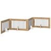 vidaXL Foldable Dog Gate with Stands 4 pcs Artisan Oak 401 cm
