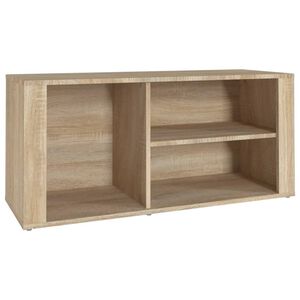 vidaXL Shoe Cabinet Sonoma Oak 100x35x45 cm Engineered Wood
