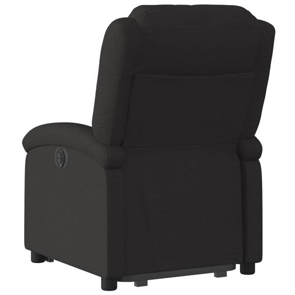 vidaXL Stand up Recliner Chair Black Fabric