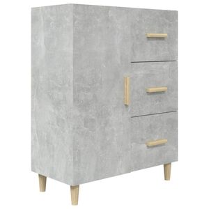 vidaXL Sideboard Concrete Grey 69.5x34x90 cm Engineered Wood