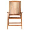 vidaXL Reclining Garden Chairs with Cushions 6 pcs Solid Teak Wood