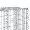 vidaXL Gabion Basket with Cover 350x100x100 cm Galvanised Iron