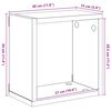 vidaXL Wall Cube Shelves 2 pcs High Gloss White 30x15x30 cm