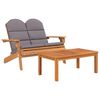 vidaXL 4 Piece Adirondack Garden Lounge Set Solid Wood Acacia