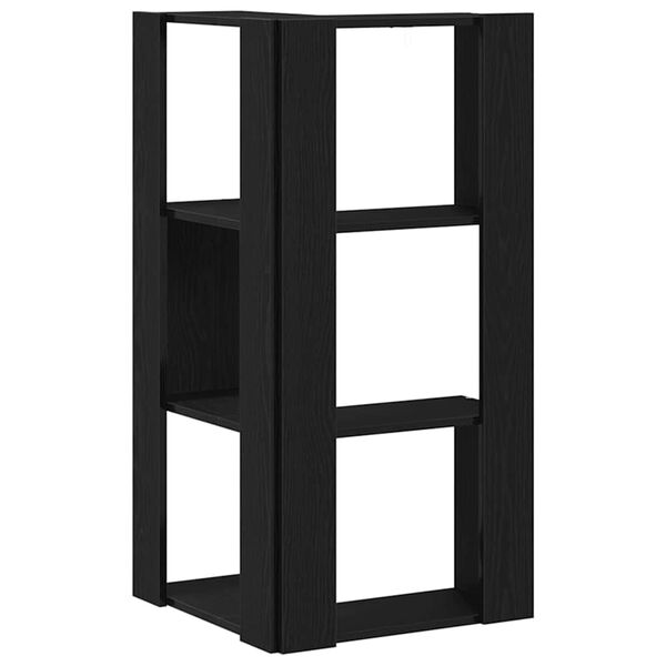 vidaXL Bookcase Black Oak 50 x 50 x102 cm