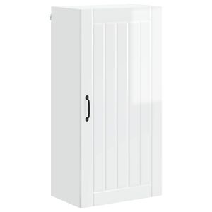 vidaXL Wall Cabinet LUCCA High Gloss White 50 x 31 x 100 cm