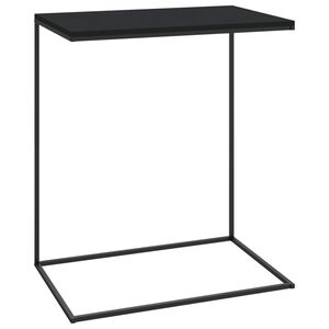 vidaXL Side Table Black 55x35x66 cm Engineered Wood