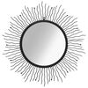 vidaXL Wall Mirror | Decorative Inlays | Wall Mirror | Circular | Art Deco