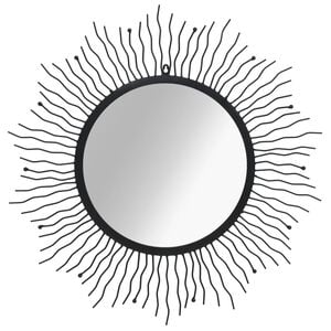 vidaXL Wall Mirror | Decorative Inlays | Wall Mirror | Circular | Art Deco