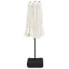 vidaXL Double-Head Garden Parasol with LEDs Sand White 449x265 cm