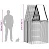 vidaXL Rabbit Cage Silver 100 x 100 x 210 cm Galvanised Steel