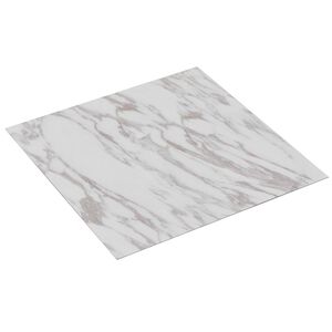 vidaXL Flooring Planks 5.11 m&sup2; 55 pcs PVC White Marble