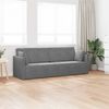 vidaXL Floor Sofa Bed 200cm Dark Grey Velvet