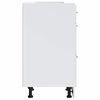 vidaXL Kitchen Base Cabinet "Porto" High Gloss White Engineered Wood