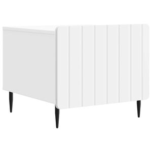 vidaXL Coffee Table with Drawer White 49 x 50 x 42 cm Engineered Wood