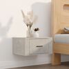 vidaXL Wall-mounted Bedside Cabinets 2 pcs Concrete Grey 50x36x25 cm