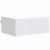 vidaXL Wall-Mounted Bedside Cabinet White 49 x 34.5 x 20 cm