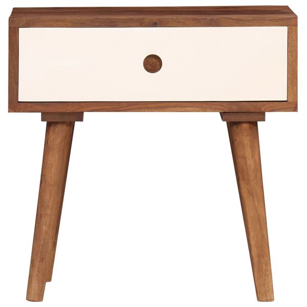 vidaXL Bedside Table Solid Acacia Wood 45x30x45 cm