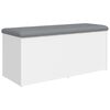 vidaXL Storage Bench White 102x42x45 cm Engineered Wood