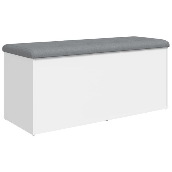 vidaXL Storage Bench White 102x42x45 cm Engineered Wood