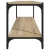vidaXL TV Cabinet Sonoma Oak 100x33x41 cm Engineered Wood and Steel