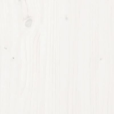 vidaXL Bedside Cabinet White 40x35x50 cm Solid Wood Pine