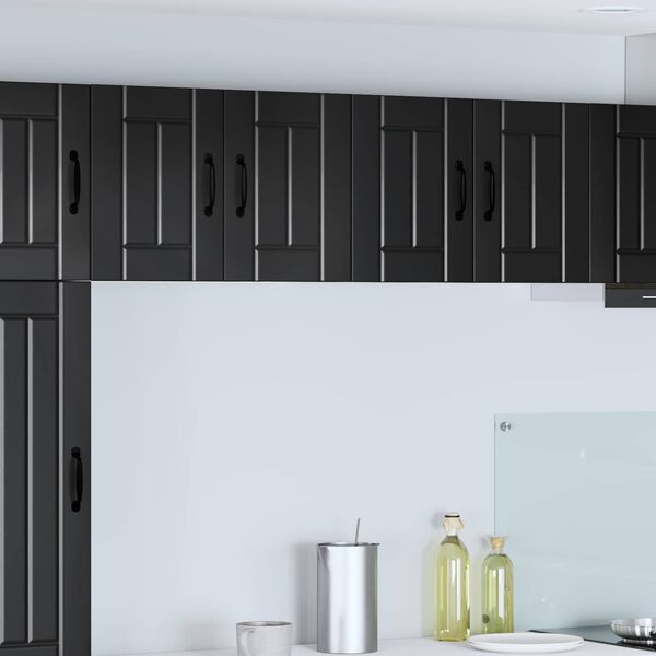 vidaXL Kitchen Wall Cabinet Black 60 x 31 x 40 cm Engineered Wood