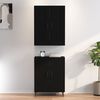 vidaXL Highboard Black 70x34x180 cm Engineered Wood