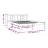 vidaXL Bed Frame without Mattress Solid Wood 135x190 cm Double Double
