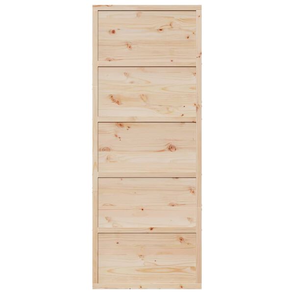 vidaXL Barn Door 80x208 cm Solid Wood Pine