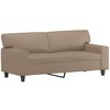 vidaXL 3 Piece Sofa Set with Pillows Cappuccino Faux Leather